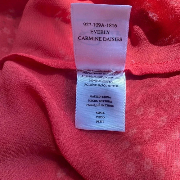 Rails Dress Women’s Small Everly Carmine Daisies Mini Tiered Flowy Floral - Picture 11 of 13